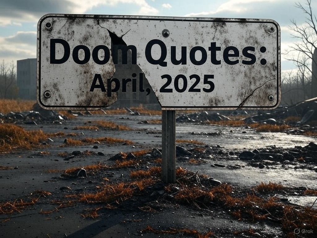 Doom Quotes: April, 2025 Edition Doom Quotes: April, 2025 Edition